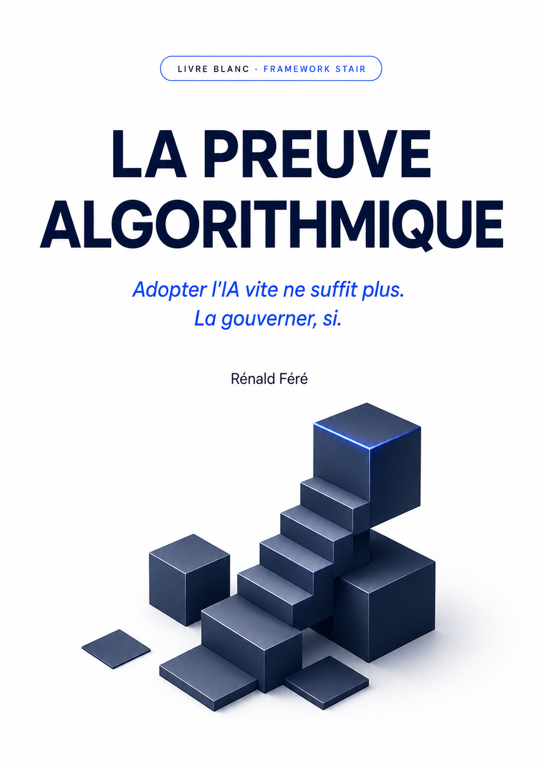 Couverture du livre blanc La Preuve Algorithmique, par Rénald Féré